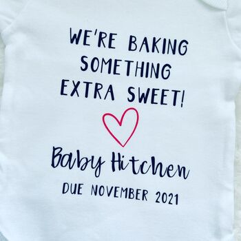 Baby Announcement | We're Baking Something Extra Sweet, 4 of 8