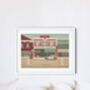 Tooting Market London Travel Poster Art Print, thumbnail 3 of 8