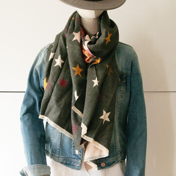 Reversible Colourful Personalised Star Scarf, 6 of 12
