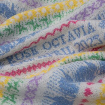 Personalised Lambswool Baby Blanket, 3 of 6