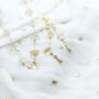 Gold Plated Crystal Quartz Choker Necklace, thumbnail 2 of 5