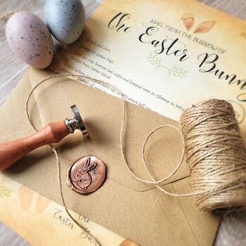 Personalised Letter From The Easter Bunny With Wax Seal, 2 of 8