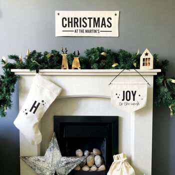 Handmade Personalised Initial Christmas Stocking, 2 of 2