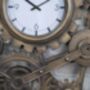 Industrial Antique Gold Large Cog Clock, thumbnail 2 of 2