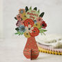 Wooden Mother's Day Card, Flower Bouquet, thumbnail 3 of 6