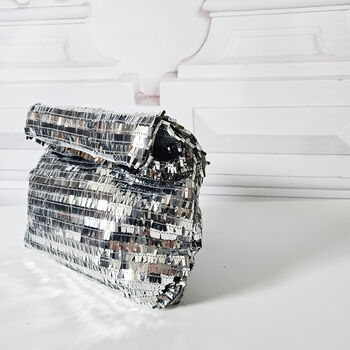 Sequin Embellished Clutch Bag, 2 of 5