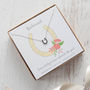 Silver Horseshoe Necklace On Personalised Gift Card, thumbnail 2 of 12