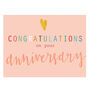 Mini Anniversary Card With Gold Foiled Heart, thumbnail 2 of 5