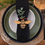Golden Bee Christmas Table Place Name Settings, thumbnail 5 of 6