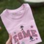 Personalised Gymnastics Glittery Kids T Shirt, thumbnail 1 of 2
