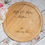 Personalised Mr And Mrs Chopping Board, thumbnail 1 of 6