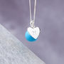 Orb Pendant Necklace In Silver With Monogram, thumbnail 7 of 7