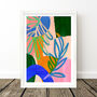 Colourful Rainbow Abstract Leaf Art Print, thumbnail 10 of 12
