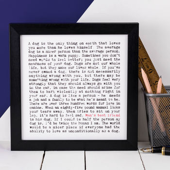 Dog Dad Gift; Man's Best Friend Print, 3 of 9