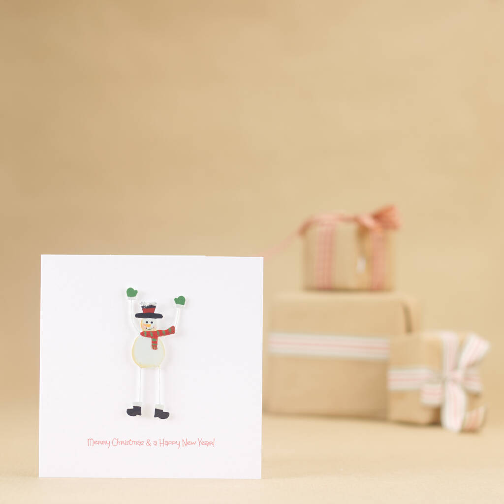 Handmade Love From Snowman Card + A Tree Decoration, 1 of 2