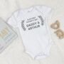 Personalised Our First Fathers Day Babygrow, thumbnail 3 of 9