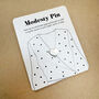 Modesty Pin, Heart Shaped Modesty Pin, Heart Little Brooch, thumbnail 5 of 6
