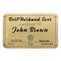 Personalised Best Husband Ever Wallet Card, thumbnail 2 of 6