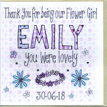 Personalised Maid Of Honour Thank You Card, 3 of 3