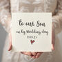 To Our Son On His Wedding Day Personalised Card, thumbnail 1 of 3