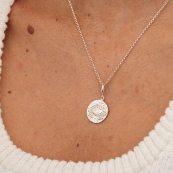 Cancer Zodiac Necklace, Sterling Silver Or Gold Plated, 4 of 10
