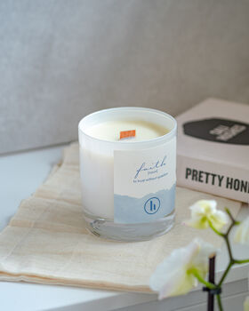 'Faith' A Fresh, Floral Scented Candle, 4 of 5