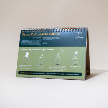 A5 Plantable Desk Calendar By The Rhs And Willsow, 5 of 8