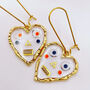 Hand Made Cute Heart Characters Earrings Small, thumbnail 1 of 11