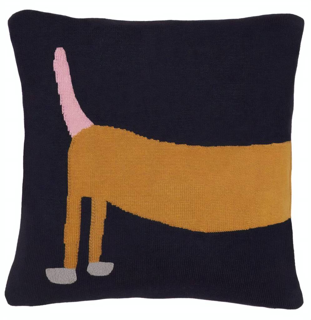 sausage dog shaped cushion