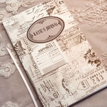 Personalised Junk Journal Style Notebook, 2 of 7