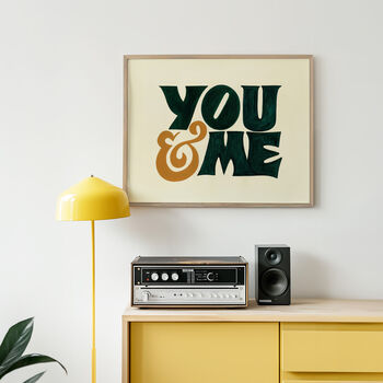 You And Me Print, Romantic Print, 6 of 8