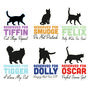 Personalised Reserved For The Cat Cushion Gift For Mum, thumbnail 6 of 6