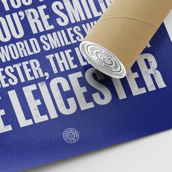 Leicester City 'You're Smiling' Football Song Print, 3 of 3