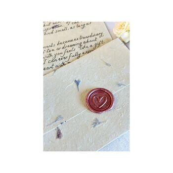 Personalised Handwritten Letter On Handmade Flower Paper, 3 of 9