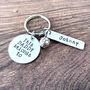 This Daddy Belongs To Keyring With Football Charm, thumbnail 7 of 7