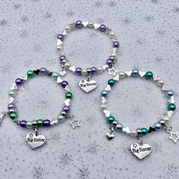 Personalised Sister Bracelet Or Cousin Charm Bracelet, 8 of 12