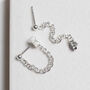 Sterling Silver Oval Chain Studs, thumbnail 5 of 7