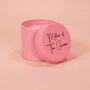 Personalised Mother Of The Groom Pink Tin Candle, thumbnail 2 of 3