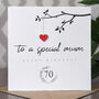Personalised 70th Birthday Card For Special Mum, thumbnail 4 of 4