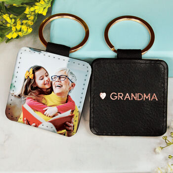 Personalised Grandma / Nanny Photo Keyring, 3 of 4
