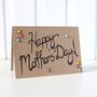 Happy Mother's Day Card, Hand Lettered With Flowers, thumbnail 2 of 5
