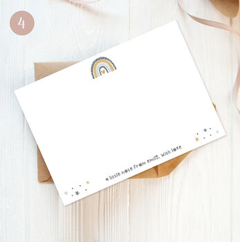 Pastel Rainbow Personalised Note Cards, 8 of 12