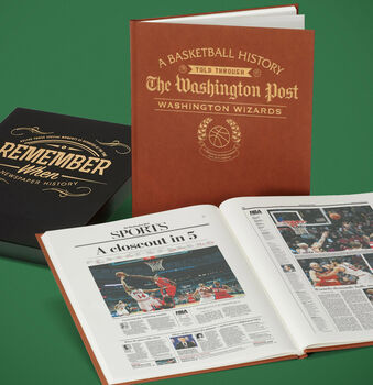 Washington Wizards Personalised Nba Basketball Gift Newspaper Book, 11 of 11