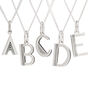 Sterling Silver Art Deco Initial Necklace, thumbnail 5 of 10