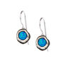 Handmade Organic Opal Silver Hook Earrings, thumbnail 4 of 7