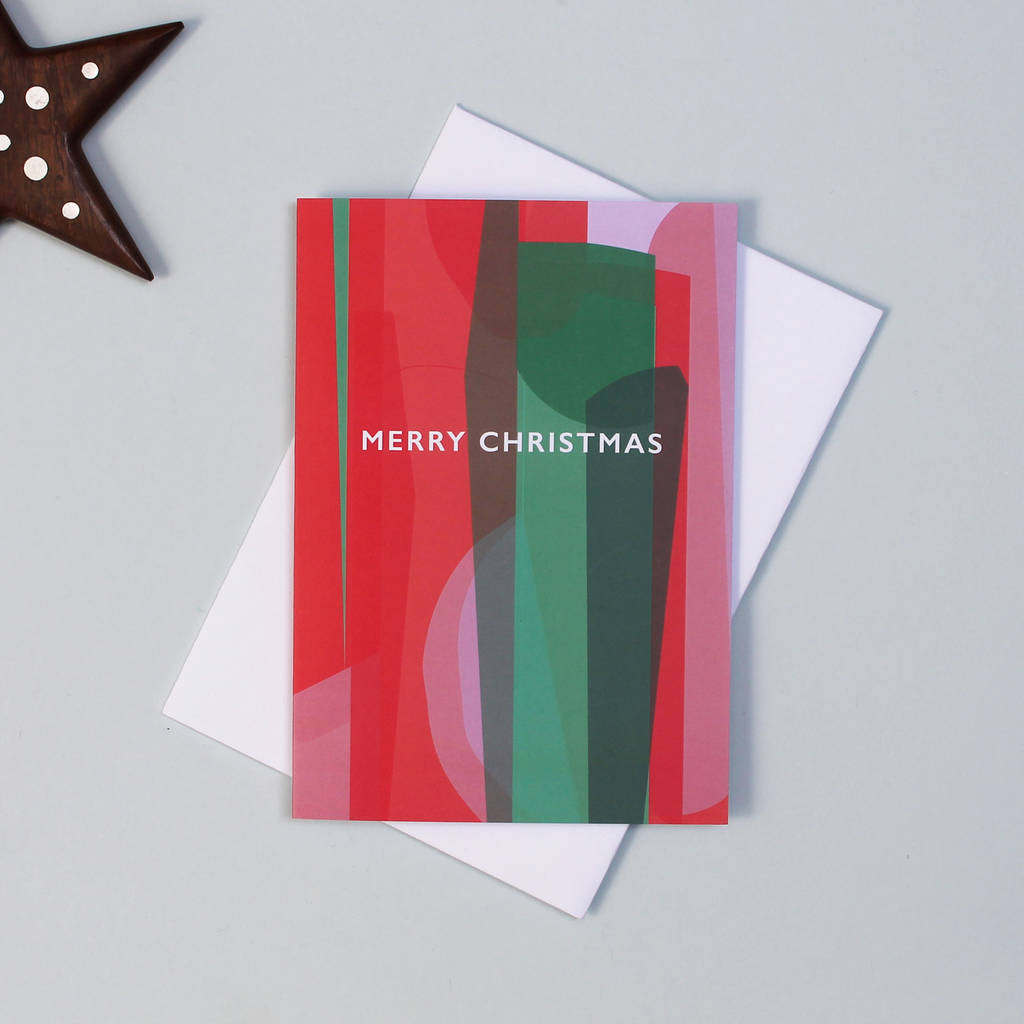 Colourful Modern Christmas Cards By Mock Up Designs
