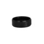 Mens Black Band Ring 8mm Brushed Black Steel Ring, thumbnail 3 of 9