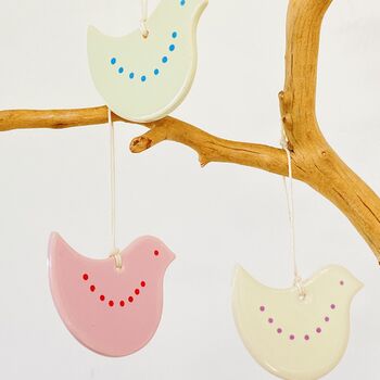 Porcelain Hanging Easter Chick Decoration, 3 of 7
