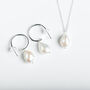 Baroque Pearl Necklace On A Silver Chain, thumbnail 5 of 9