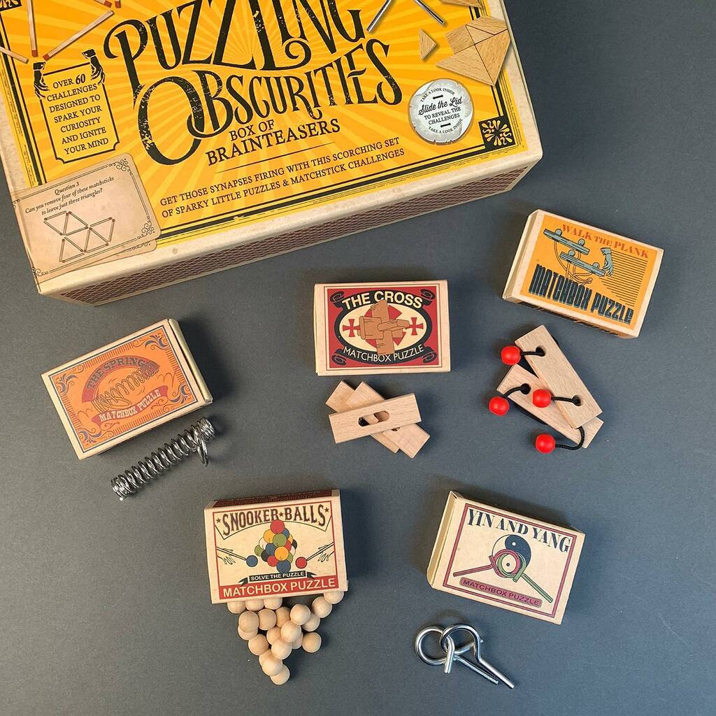 The Puzzling Obscurities Set Of Matchbox Puzzles, 1 of 7